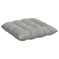 Coussins de siège 4 pcs Gris clair 40 x 40 x 6 cm Microfibre 552169552169
