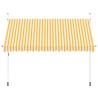 Auvent rétractable manuel 350 cm Rayures oranges et blanches 552170552170