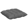 Coussins de siège 4 pcs Gris foncé 40 x 40 x 6 cm Microfibre 552172552172