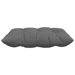 Coussins de siège 4 pcs Gris foncé 40 x 40 x 6 cm Microfibre 552172552172