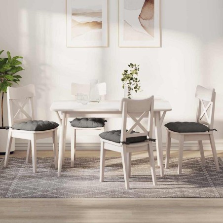Coussins de siège 4 pcs Gris clair 40 x 40 x 6 cm 552174552174