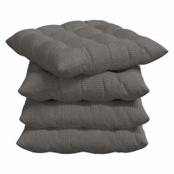 Coussins de siège 4 pcs Gris clair 40 x 40 x 6 cm 552174552174