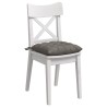 Coussins de siège 4 pcs Gris clair 40 x 40 x 6 cm 552174552174