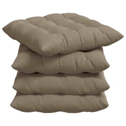 Coussins de siège 4 pcs Taupe 40 x 40 x 6 cm Microfibre 552178552178