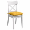 Coussins de siège 4 pcs Jaune clair 40 x 40 x 6 cm 552184552184