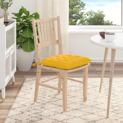Coussins de siège 4 pcs Jaune clair 40 x 40 x 6 cm 552184552184