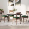 Coussins de siège 4 pcs Vert foncé 40 x 40 x 6 cm 552185552185