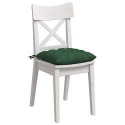 Coussins de siège 4 pcs Vert foncé 40 x 40 x 6 cm 552185552185