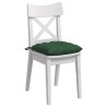 Coussins de siège 4 pcs Vert foncé 40 x 40 x 6 cm 552185552185
