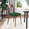 Coussins de siège 4 pcs Vert foncé 40 x 40 x 6 cm 552185552185