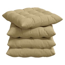 Coussins de siège 4 pcs Vert gris 40 x 40 x 6 cm 552186552186