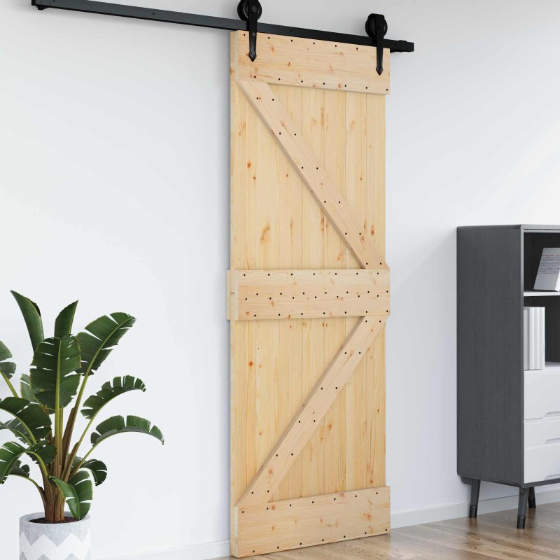 Porte NARVIK Naturel 85 x 210 cm Bois de pin massif 552191552191