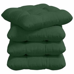 Coussins de siège 4 pcs Vert foncé 40 x 40 cm 552193552193
