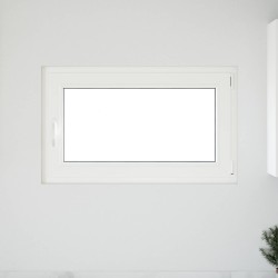 Fenêtre de sous-sol RISOR Blanc 100 x 50 cm PVC et verre 552197552197