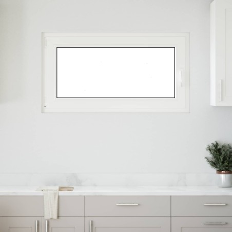 Fenêtre de sous-sol RISOR Blanc 110 x 60 cm PVC et verre 552206552206