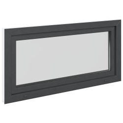 Fenêtre de sous-sol RISOR Anthracite 120 x 60 cm PVC et verre 552210552210