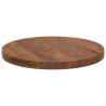 Plateau de table Marron Clair Ø 60 x 4 cm Bois de chêne massif 552224552224