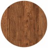 Plateau de table Marron Clair Ø 50 x 4 cm Bois de chêne massif 552225552225