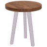 Plateau de table Marron Clair Ø 50 x 4 cm Bois de chêne massif 552225552225