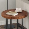 Plateau de table Marron Clair Ø 50 x 4 cm Bois de chêne massif 552225552225