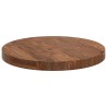 Plateau de table Marron Clair Ø 50 x 4 cm Bois de chêne massif 552225552225