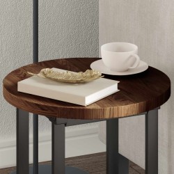 Plateau de table Marron foncé Ø 40 x 2,5 cm 552227552227