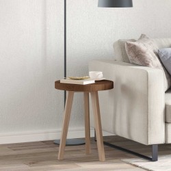 Plateau de table Marron foncé Ø 40 x 4 cm Bois de chêne massif 552228552228