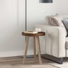 Plateau de table Marron foncé Ø 40 x 4 cm Bois de chêne massif 552228552228