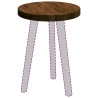 Plateau de table Marron foncé Ø 40 x 4 cm Bois de chêne massif 552228552228