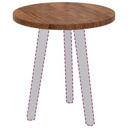 Plateau de table Marron Clair Ø 50 x 2,5 cm 552231552231