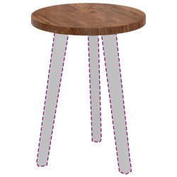 Plateau de table Marron Clair Ø 40 x 2,5 cm 552232552232