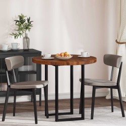 Plateau de table Marron Clair Ø 80 x 4 cm Bois de chêne massif 552233552233