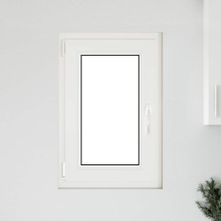 Fenêtre de sous-sol RISOR Blanc 50 x 75 cm PVC et verre 552248552248