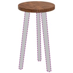Plateau de table Marron Clair Ø 30 x 2,5 cm 552250552250