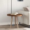 Plateau de table Marron foncé Ø 60 x 4 cm Bois de chêne massif 552252552252