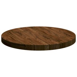 Plateau de table Marron foncé Ø 60 x 4 cm Bois de chêne massif 552252552252