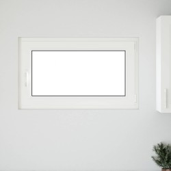 Fenêtre de sous-sol RISOR Anthracite 100 x 70 cm PVC et verre 552254552254