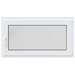 Fenêtre de sous-sol RISOR Anthracite 110 x 50 cm PVC et verre 552256552256