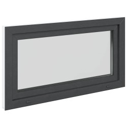 Fenêtre de sous-sol RISOR Anthracite 110 x 50 cm PVC et verre 552258552258