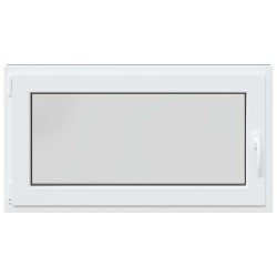 Fenêtre de sous-sol RISOR Anthracite 110 x 70 cm PVC et verre 552260552260