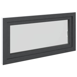 Fenêtre de sous-sol RISOR Anthracite 120 x 60 cm PVC et verre 552261552261