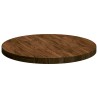 Plateau de table Marron foncé Ø 70 x 4 cm Bois de chêne massif 552262552262