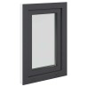 Fenêtre de sous-sol RISOR Anthracite 50 x 75 cm PVC et verre 552263552263