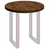 Plateau de table Marron foncé Ø 80 x 4 cm Bois de chêne massif 552266552266
