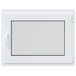 Fenêtre de sous-sol RISOR Anthracite 60 x 100 cm PVC et verre 552267552267