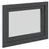 Fenêtre de sous-sol RISOR Anthracite 80 x 60 cm PVC et verre 552268552268