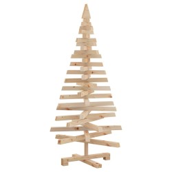 Arbres de Noël avec support Naturel 120 cm Bois massif en pin 552270552270