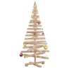 Arbres de Noël avec support Naturel 120 cm Bois massif en pin 552270552270