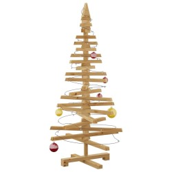 Arbre de Noël en bois Marron 120 cm Bois massif en pin 552271552271