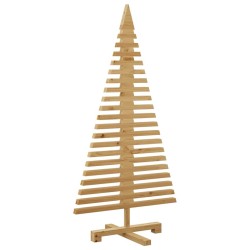 Arbre de Noël en bois Marron 120 cm Bois massif en pin 552271552271